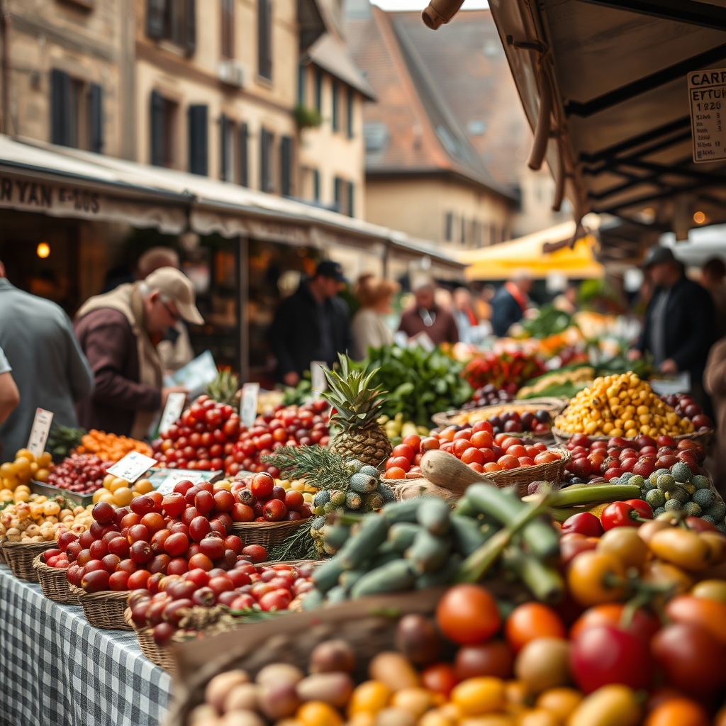 Le marché traditionnel de Sarlat · que voir a sarlat