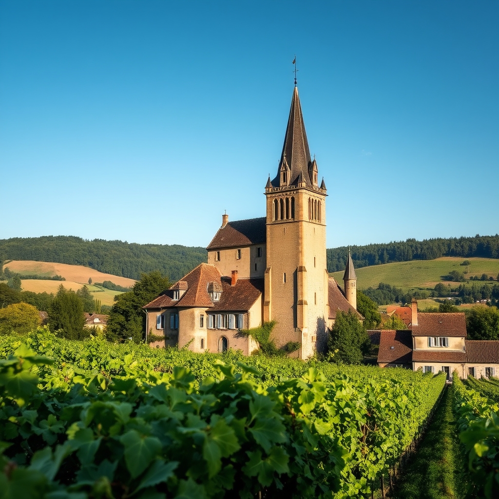 Le bourg de Gardonne, en Dordogne